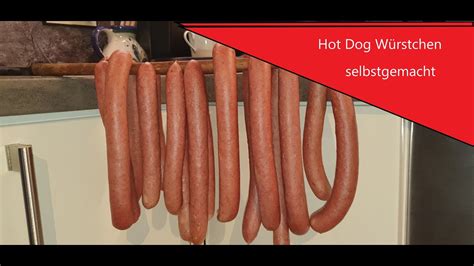😋gourmet Hot Dog Würstchen Selber Gemachtself Making Hot Dog Sausage