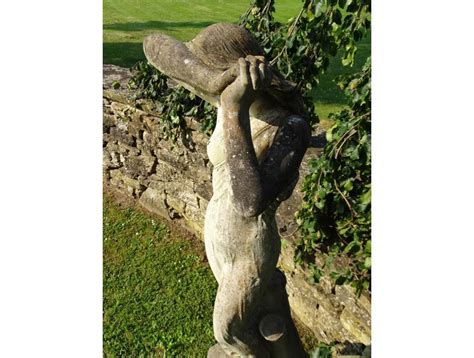 Weathered Statue Shy Maiden Holloways Garden Antiques