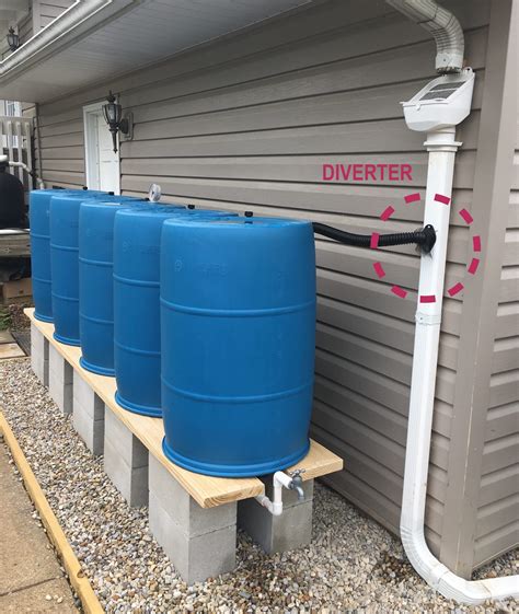 measure downspouts for rain barrels bluebarrel rainwater