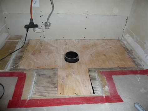 Replacing floor in small bathroom due to un level floor. install bathroom subfloor - 28 images - bathroom toilet subfloor repair new glueless flooring ...