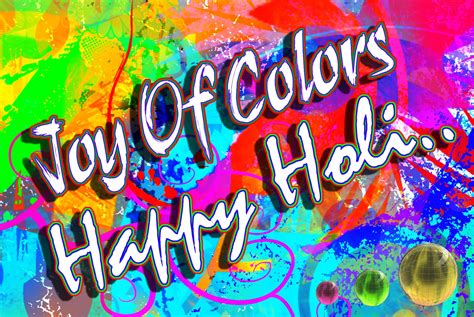 In holi, people spray colors on each other and celebrate it on a happy note. Happy Holi Greeting ECard | Greeting cards