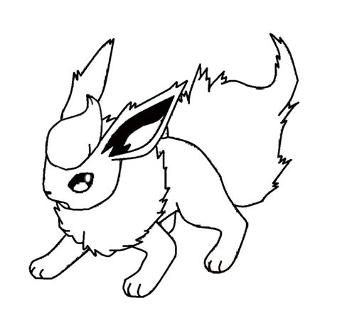 Free Download Pokemon Coloring Pages Flareon