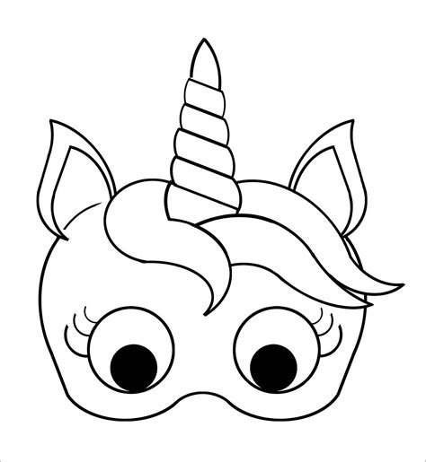 Coloring Unicorn Mask How To Make A Unicorn Mask