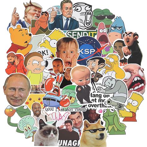 Buy Mr Penfunny Stickers 131 Pcs Stickers Meme Stickers Funny Meme