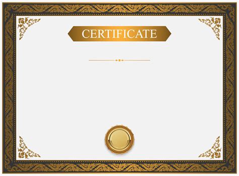 Layout Design Certificate Background Blank Template Free Download