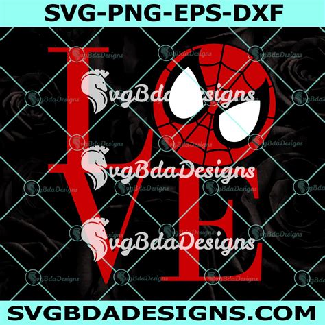 Spiderman Love Svg, Spiderman Heart SVG, Spider Heart SVG in 2022