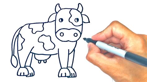 Como Dibujar Una Vaca Fácil Youtube