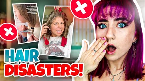 Reacting To Hair Disasters And How To Avoid Them Youtube