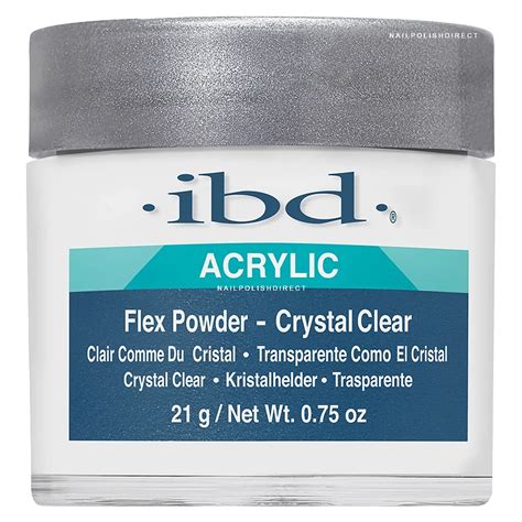 Ibd Acrylic Flex Nail Powder Crystal Clear 21g 71828