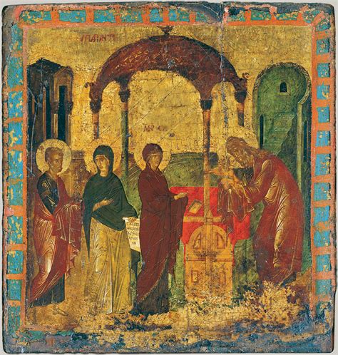 The Presentation In The Temple Byzantine Painter 31678 Work Of