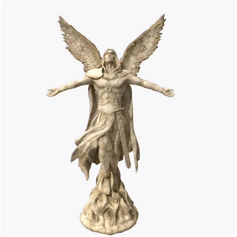 Decorative Garden Statue Praying Angel 3d Model 59 Ma Max Lxo