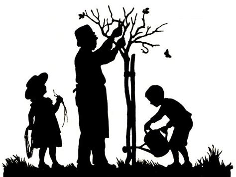 Gardening Silhouette Print 8360437 Photographic Prints Cards