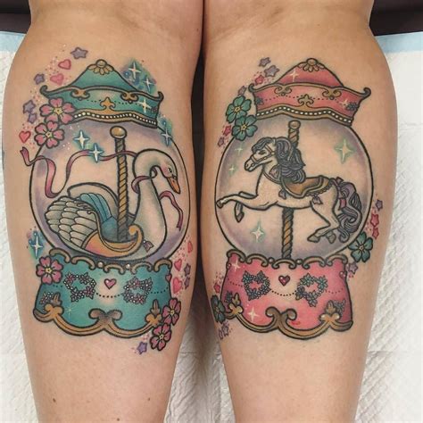 Carousel Snowglobes By Carlykroll At Voodoo Ink In Melbourne Australia