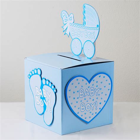 Use this adorable box to put all the cards in for your baby shower for safe keeping. Baby Shower Wishing Well Card Gift Money Box Pink Girl Blue Boy | eBay