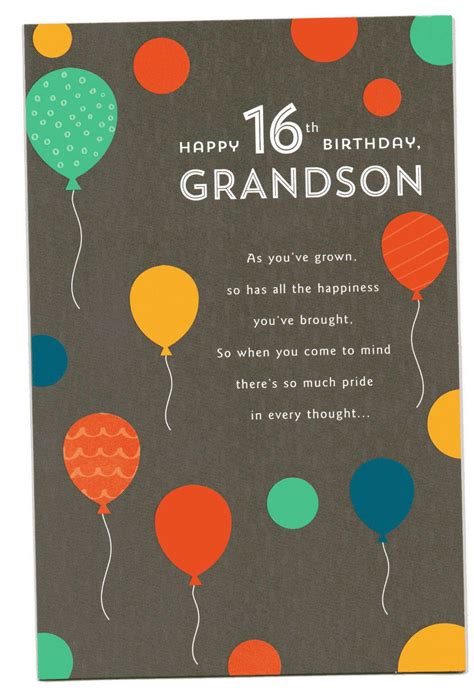 Happy 16th Birthday Grandson Quotes Shortquotescc