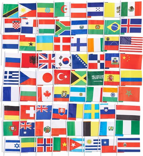Juvale Pack Country Flags International Flags The World Party