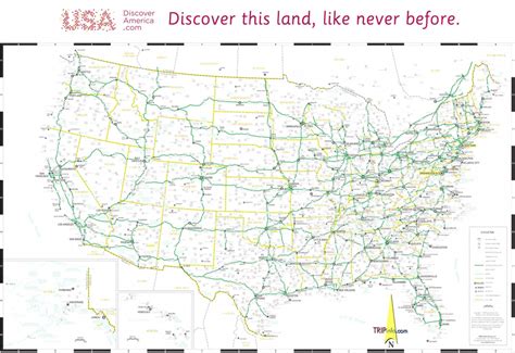 Road Maps Printable Highway Map Cities Highways Usa Road Maps