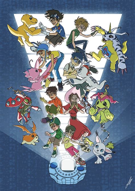 Digidestined Digimon Art Print Etsy