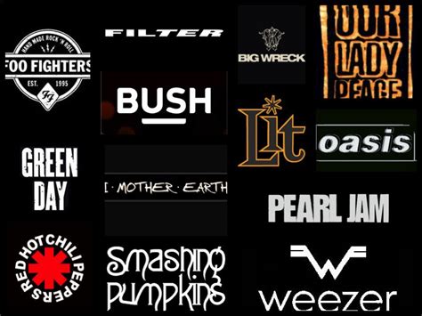 Best Rock Band Logos