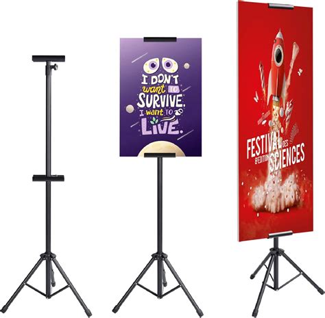 Aktop Heavy Duty Tripod Banner Stand Adjustable Poster Stand