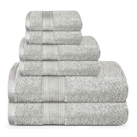 Trident Soft And Plush 6 Piece Towel Set Super Soft Highly Absorbent