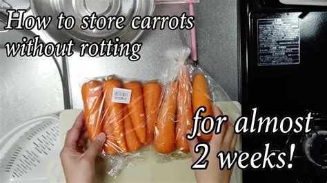 How To Store Carrots In The Refrigerator Youtube