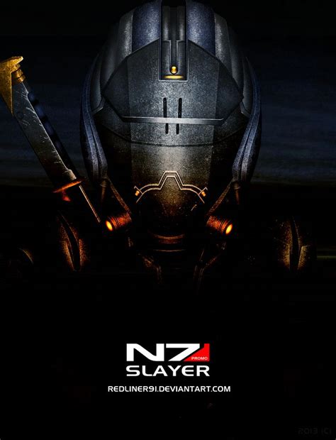 Mass Effect 3 N7 Slayer Promo 2013 By Redliner91 On Deviantart Mass