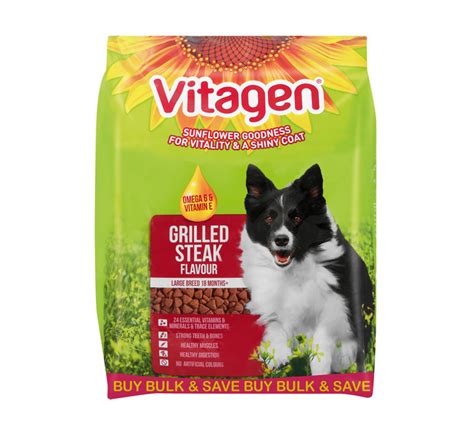 #6,305 in pet supplies ( see top 100 in pet supplies ) #382 in dry dog food. Vitagen Dog Food Grilled Steak (20kg) | Dry dog food | Dry ...