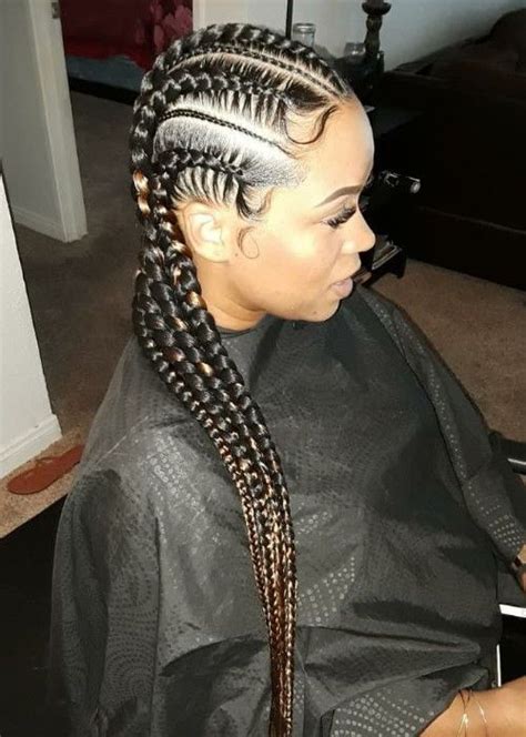 Gemma moodie, natural hair specialist at hype coiffure battersea in the united kingdom once said that you must talk to your stylist whether your hair suits the synthetic extension. Trendy 60+ Jumbo Cornrows for Black Women | Jumbo cornrows ...