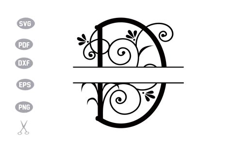 Download Letter D Monogram SVG