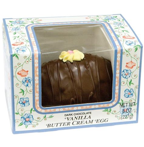 Old Fashioned Vanilla Butter Cream Egg In Dark Chocolate Easter Eggs