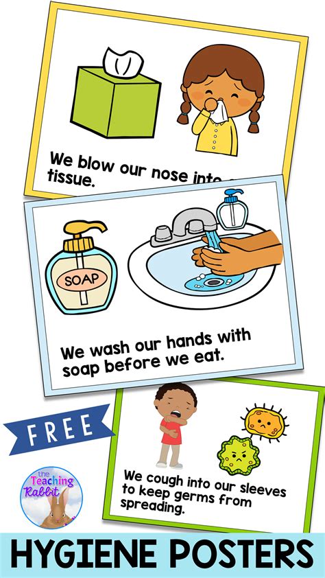Free Hygiene Posters Preschool Learning Preschool Classroom Beginning Of School