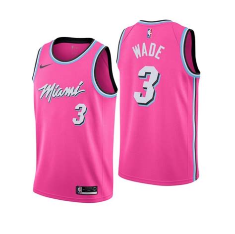 Miami Heat Nike Nba Earned Edition Sunset Vice Swingman Jersey Dwyane