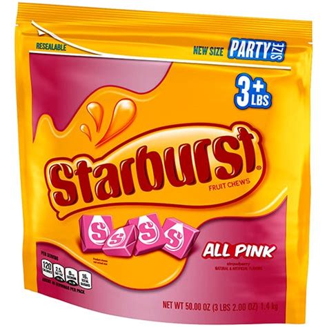 All Pink Starburst 50 Oz Bag Online Candy Store