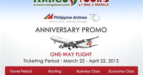 Philippine Airlines Anniversary Promo