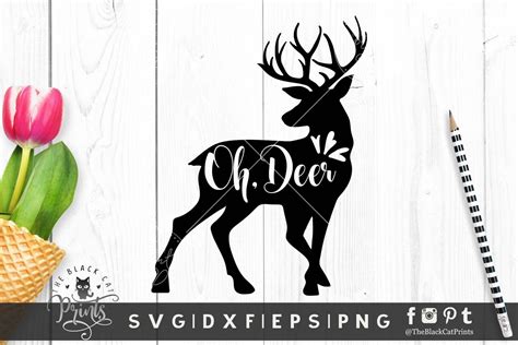 Oh Deer Svg File For Cricut Svg Cutting File Svg Cuttables Etsy India