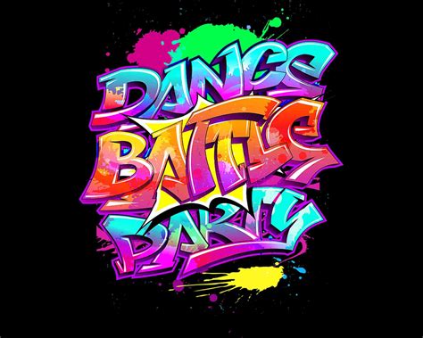 Mens Womens Graffiti Dance Battle Party Png Design Etsy