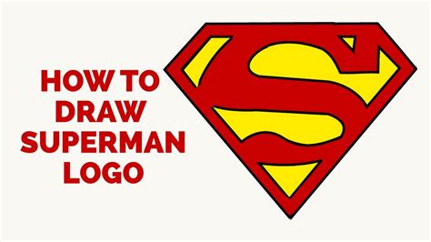 How To Draw A Superman Logo In A Few Easy Steps Drawing
