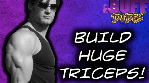 Big Huge Triceps Workout Buff Dudes Youtube