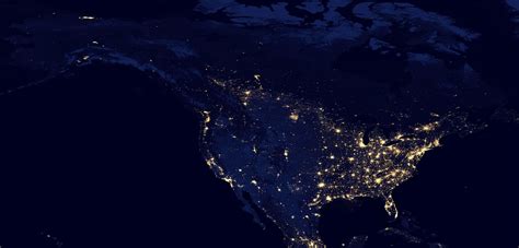 Night Satellite Photos Of Earth Us Europe Asia World