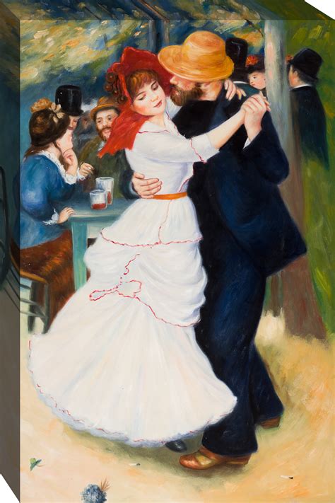Pierre Auguste Renoir Dance At Bougival Hand Painted Oil Painting On
