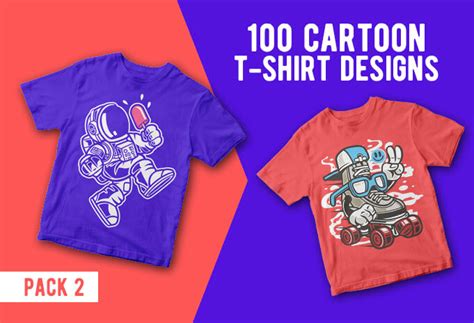 100 Cartoon Vector T Shirt Designs Thefancydeal