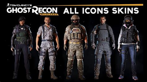 Ghost Recon Wildlands All Icons And Costumes Rainbow Six Siege And