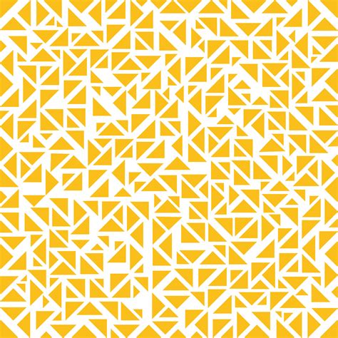 Abstract Yellow Triangles Random Pattern On White Background 599219