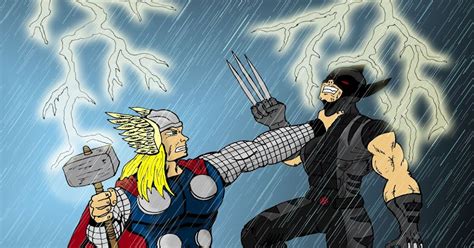 Top Mouse Art Work Thor Vs Wolverine