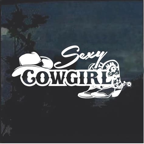Sexy Cowgirl Decal Sticker For Cars And Trucks Custom Made In The USA