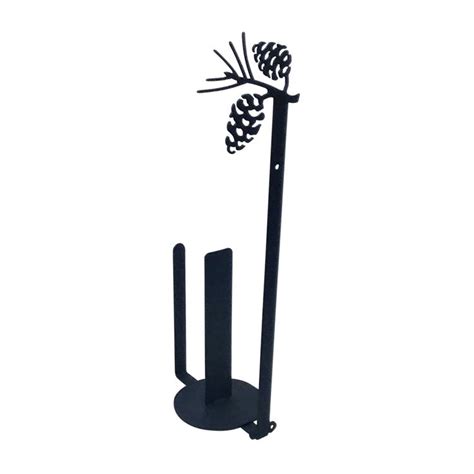 Wrought Iron Pinecone Vertical Wall Paper Towel Holder Paper Towel