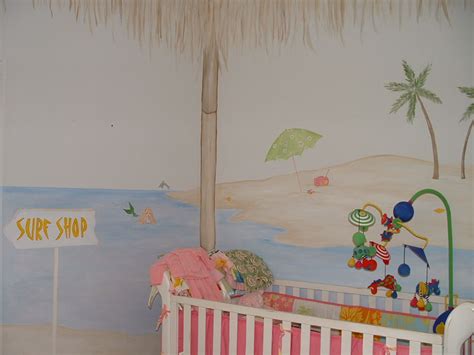 Bamboo Cabana Ocean Theme Mural