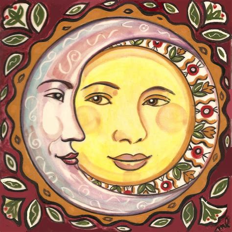 Sun And Moon Tile Plaque Designed By Marlene Labbé Available At
