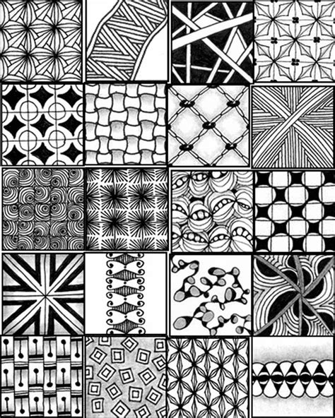 Patsheet Zentangle Patterns Zentangle Drawings Doodle Patterns